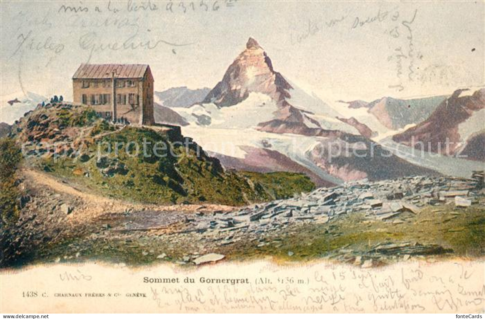 13063493 Gornergrat Zermatt Mit Matterhorn Gornergrat Zermatt - Andere & Zonder Classificatie