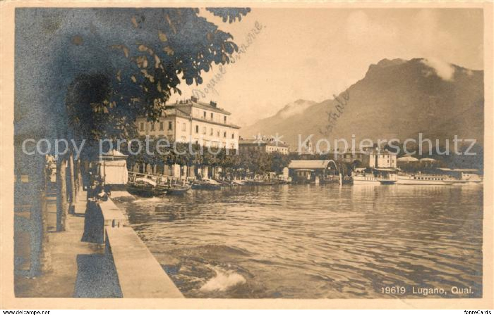 13063471 Lugano Lago Di Lugano Quai Lugano - Autres & Non Classés