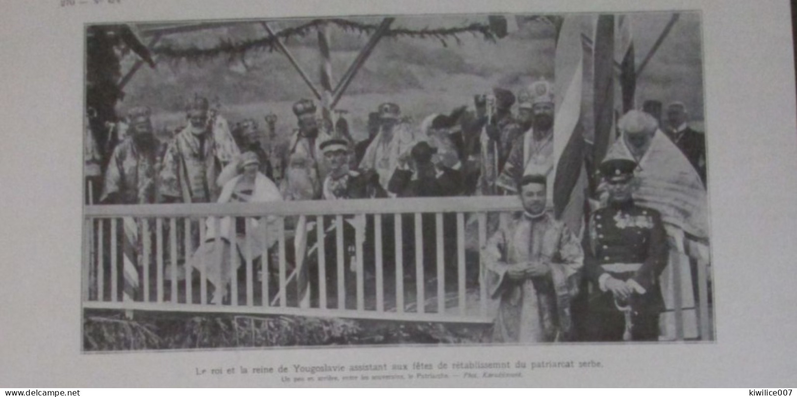 1924  SERBIE Le  Retablissement Du PATRIARCAT  Roi Reine De Yougoslavie SERBE SERBIA - Non Classés