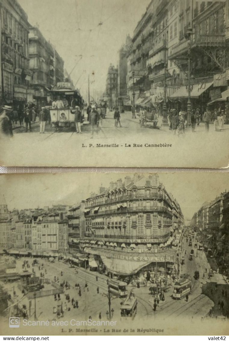 13 MARSEILLE  2 CARTES - Canebière, Stadtzentrum