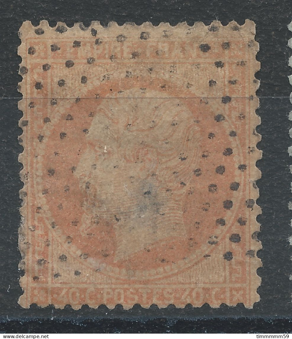 Lot N°82835   N°23, Oblitéré Roulette De Petits Points, Clair 2é Choix - 1862 Napoleon III