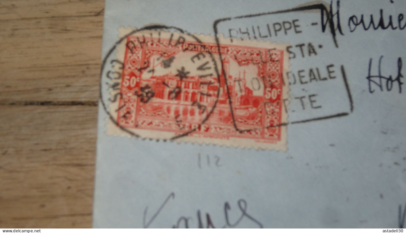 Enveloppe ALGERIE,  AVION, Philippeville, Daguin - 1939  ............ Boite1.......... 240424-20 - Covers & Documents