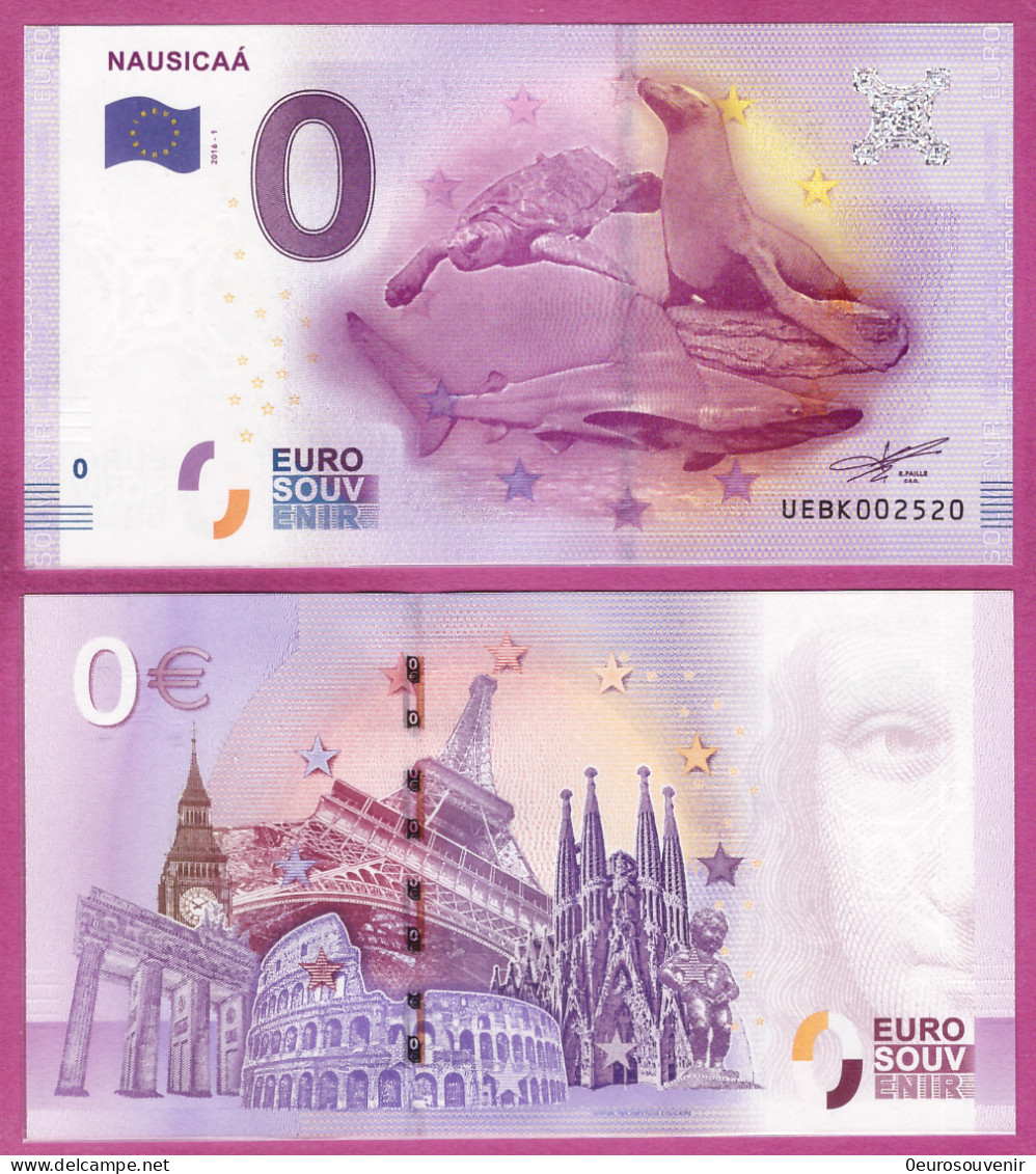 0-Euro UEBK 2016-1 NAUSICAA - Essais Privés / Non-officiels