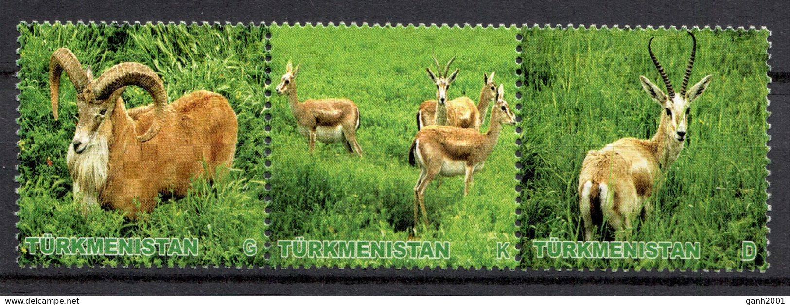 Turkmenistan 2009 / Fauna Animals Mammals MNH Mamíferos Säugetiere / Cu21433  40-27 - Autres & Non Classés