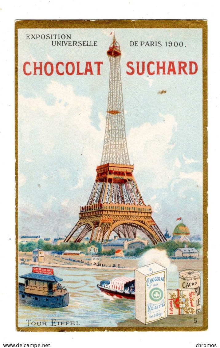 Chromo Chocolat Suchard, S 87 / 5, Exposition Universelle 1900, Tour Eiffel - Suchard