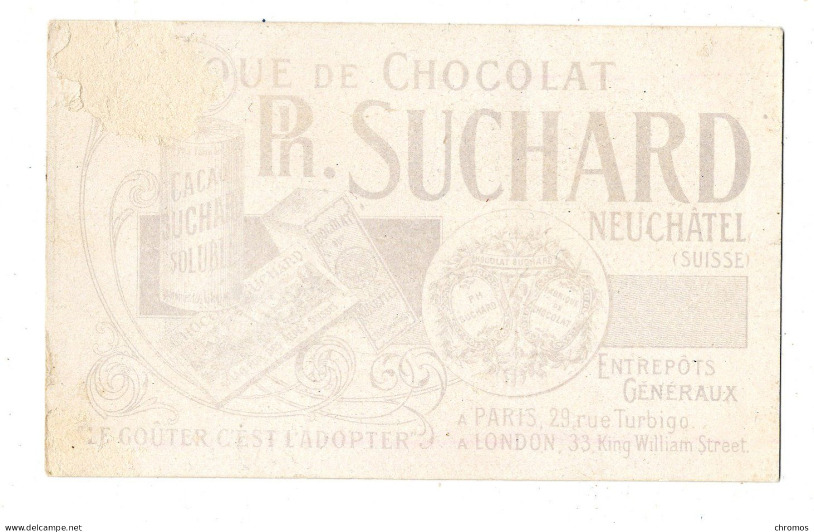 Chromo Chocolat Suchard, S 87 / 5, Exposition Universelle 1900, Tour Eiffel - Suchard