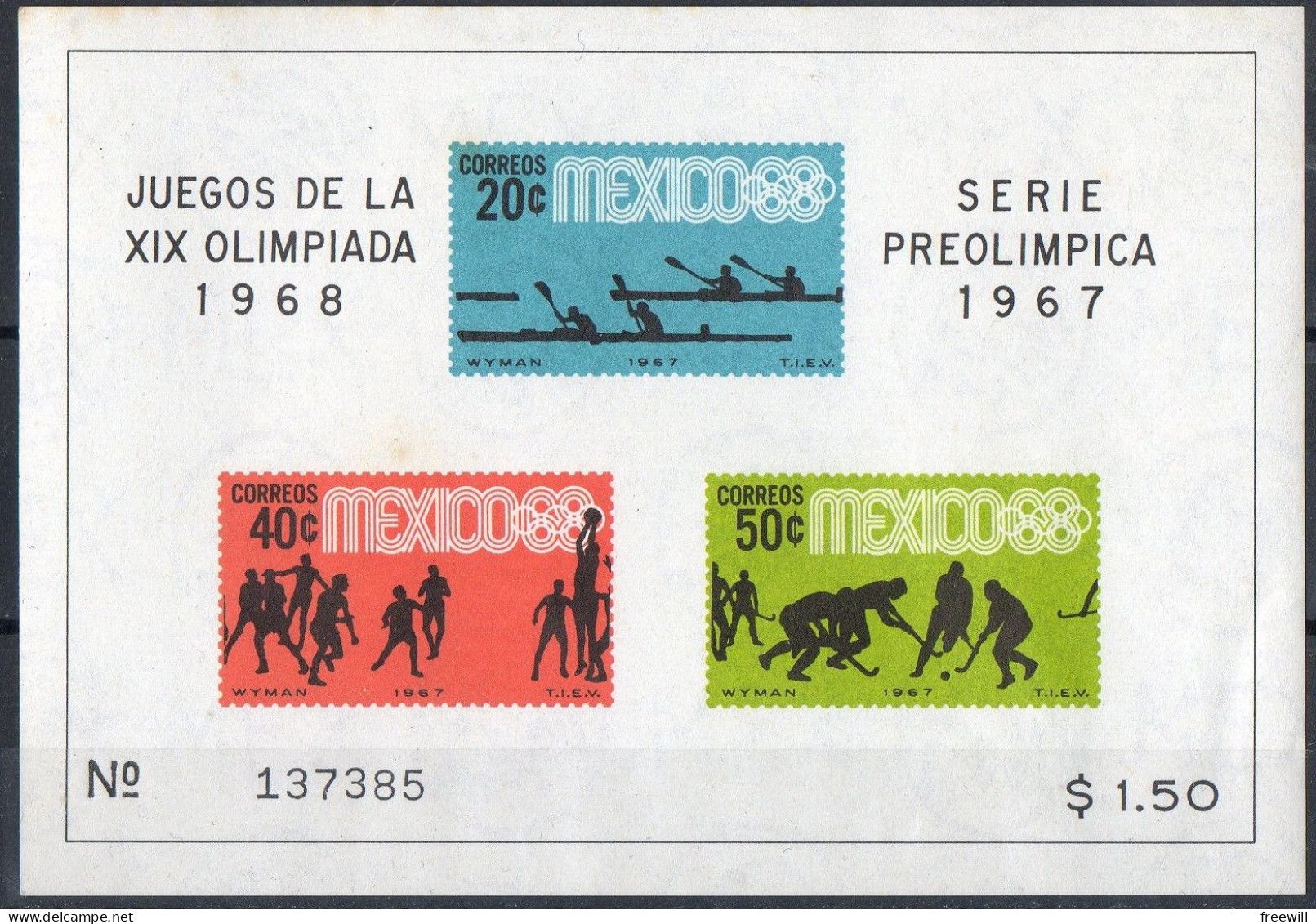 Mexique Série Préolympique 1967 XXX - Mexiko