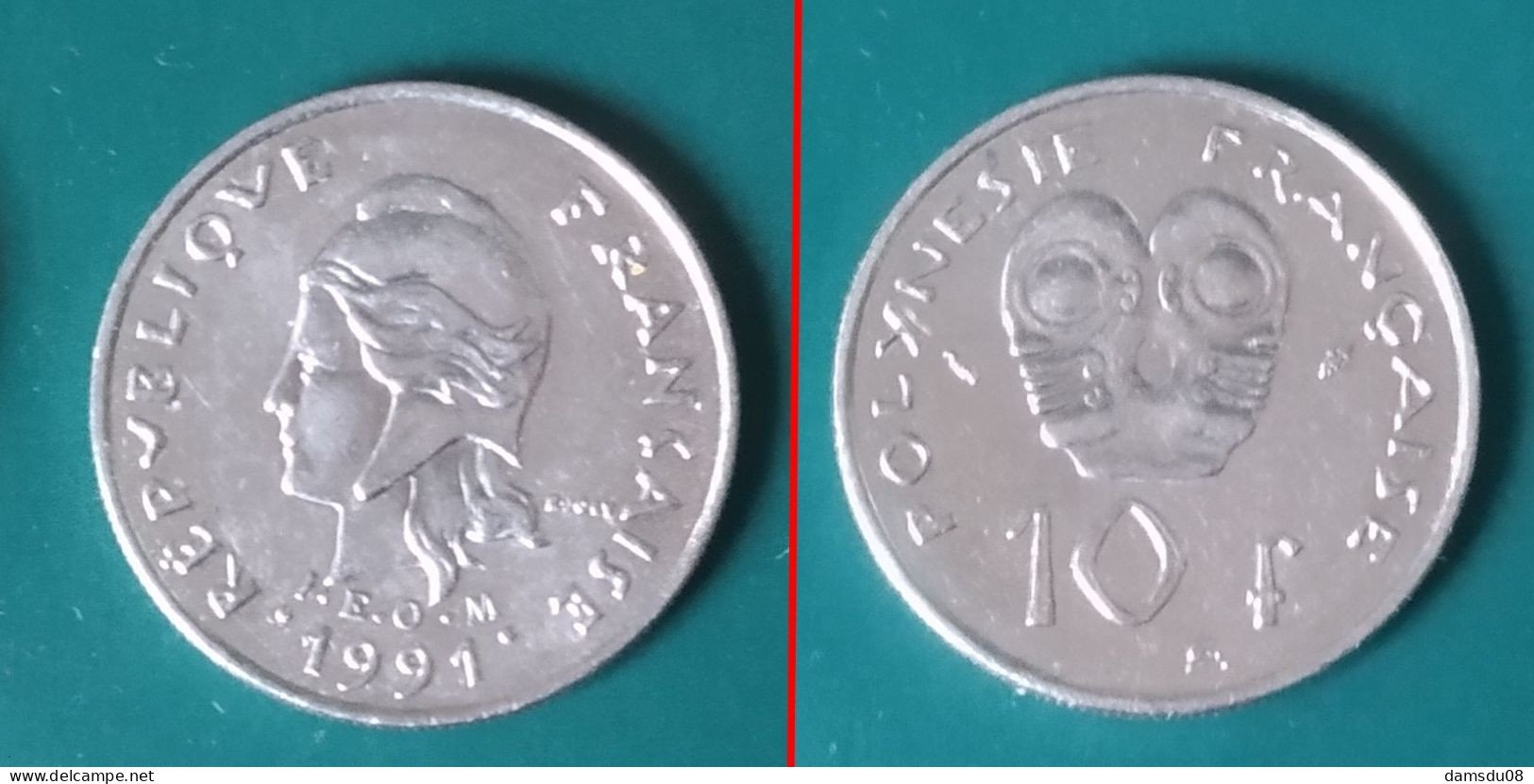 Polynésie Française  10 Francs 1991 En Nickel - Französisch-Polynesien