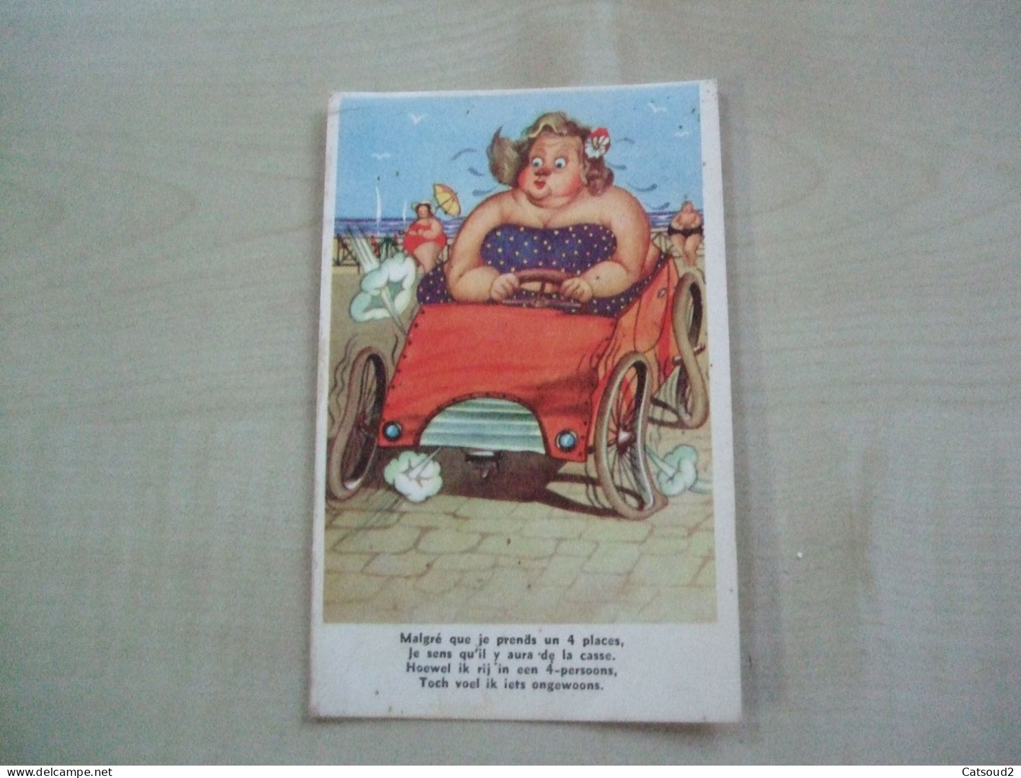 Carte Postale Ancienne HUMOUR  Je Sens Qu'il Y Aura De La Casse - Humour
