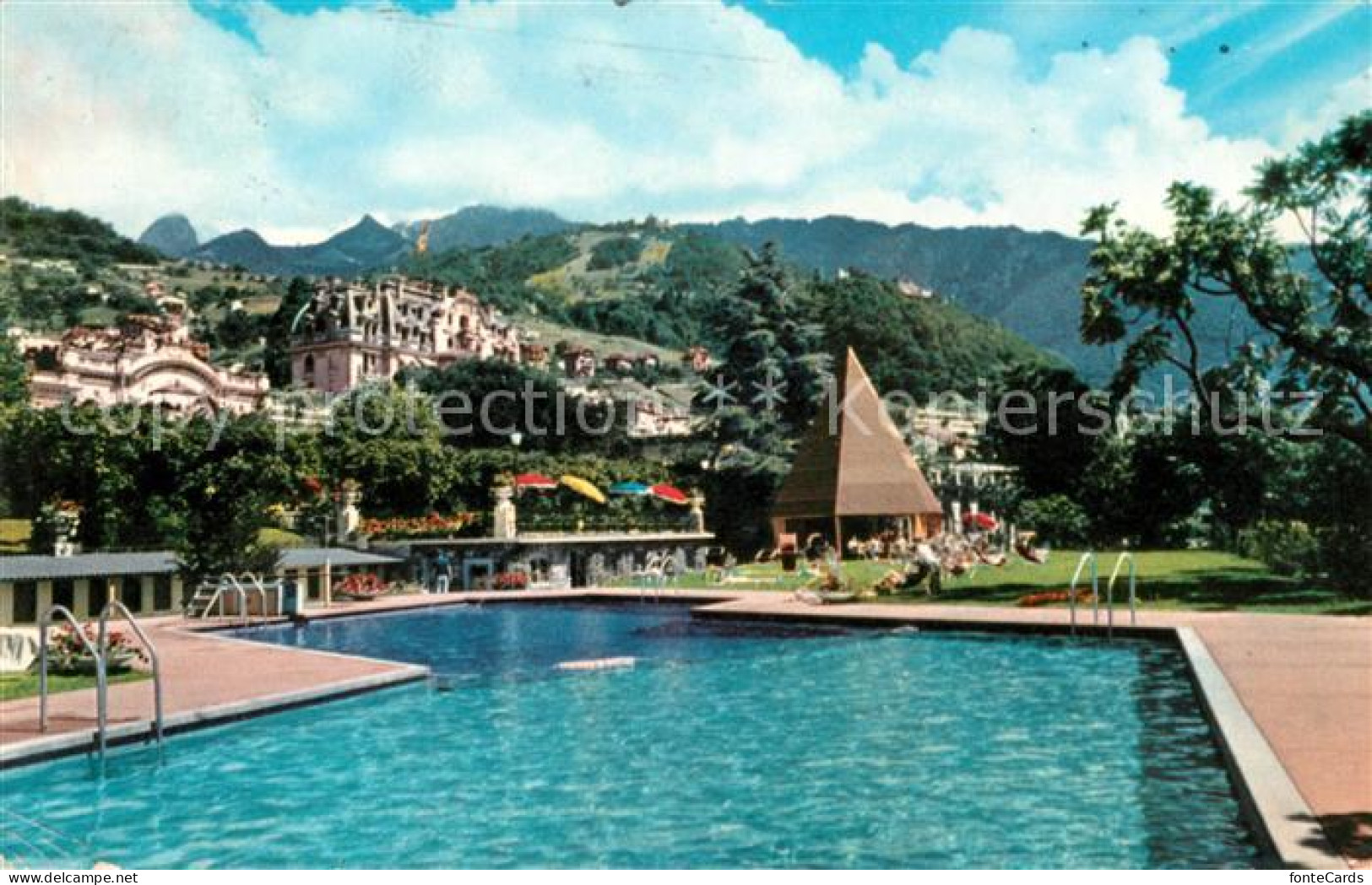 13061123 Montreux VD La Piscine Du Montreux Palace Montreux VD - Sonstige & Ohne Zuordnung