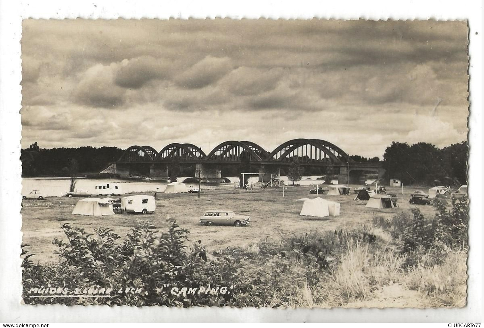 Muides-sur-Loire (41) : Vue Générale Au Niveau Du Camping En Bords De Loire En 1962 (animé) ETAT PF. - Sonstige & Ohne Zuordnung