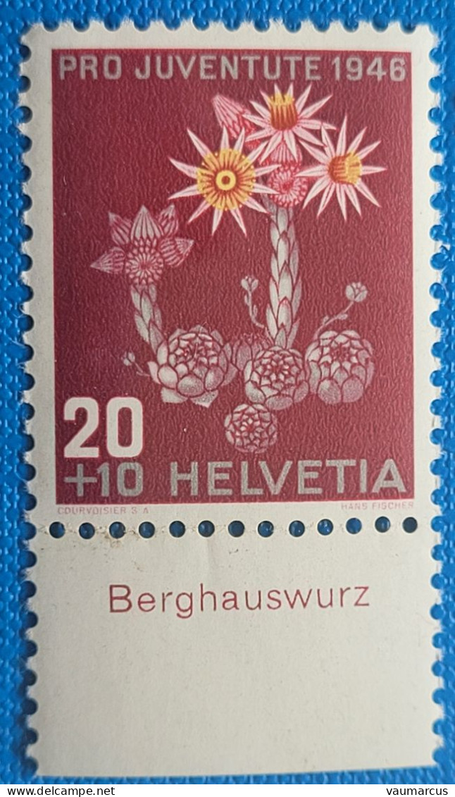 1946 Zu J 119 PRO JUVENTUTE Avec TABS En Allemand ** / MNH - Unused Stamps