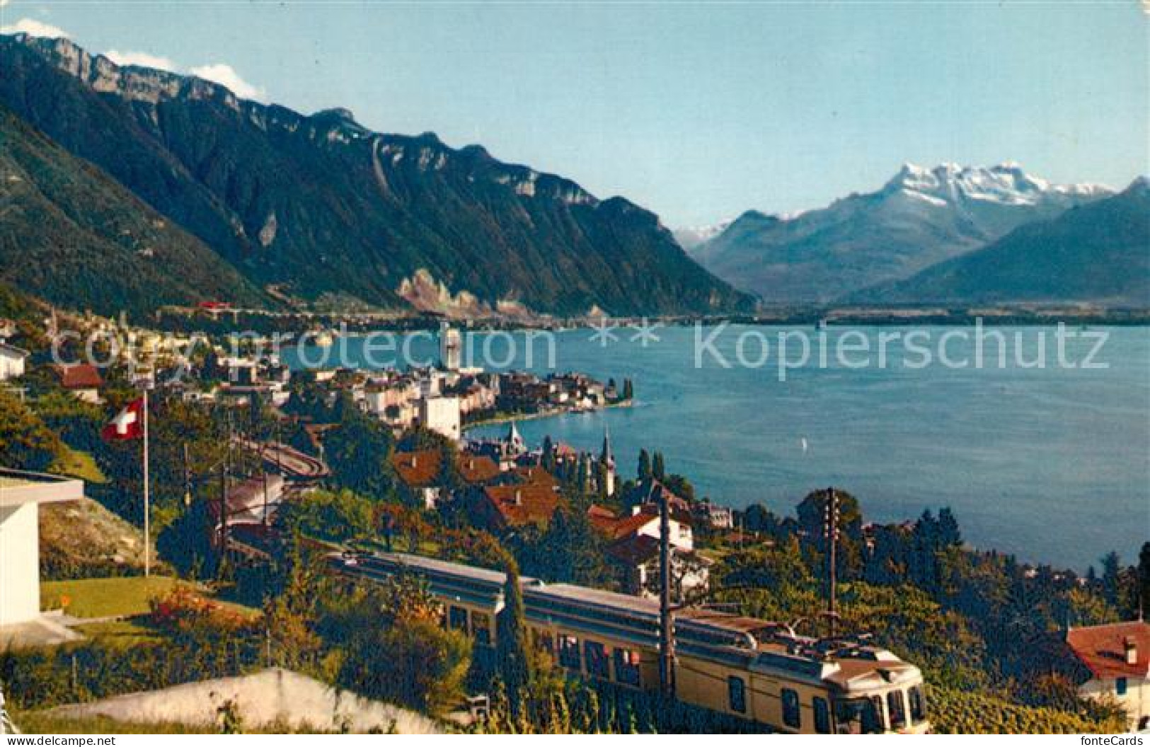 13060842 Montreux VD Le Mob Et Les Dents Du Midi Montreux VD - Sonstige & Ohne Zuordnung