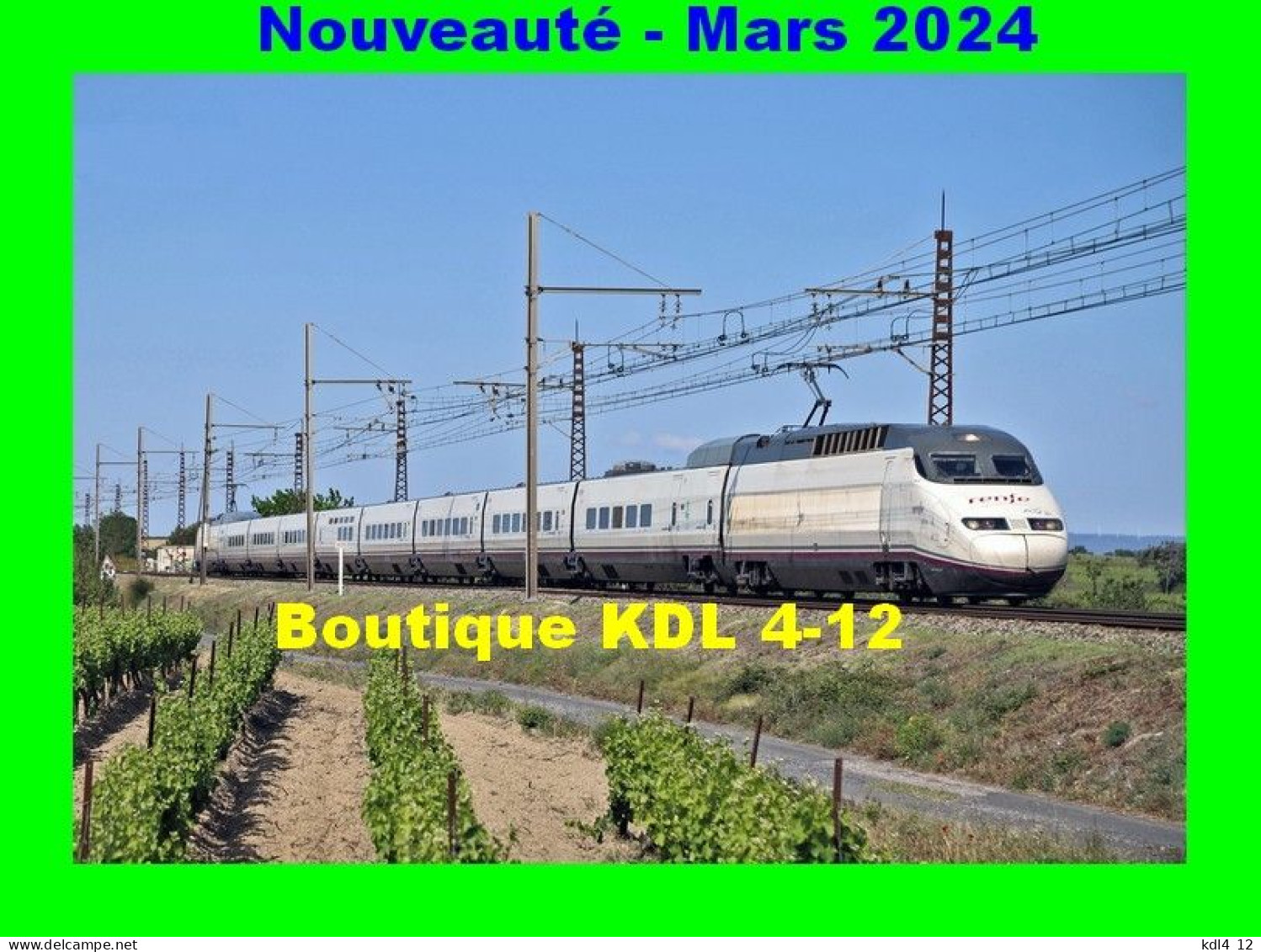 ACACF 858 - TGV Rame AVE De La Renfe Vers COURSAN - Aude - SNCF - Treni