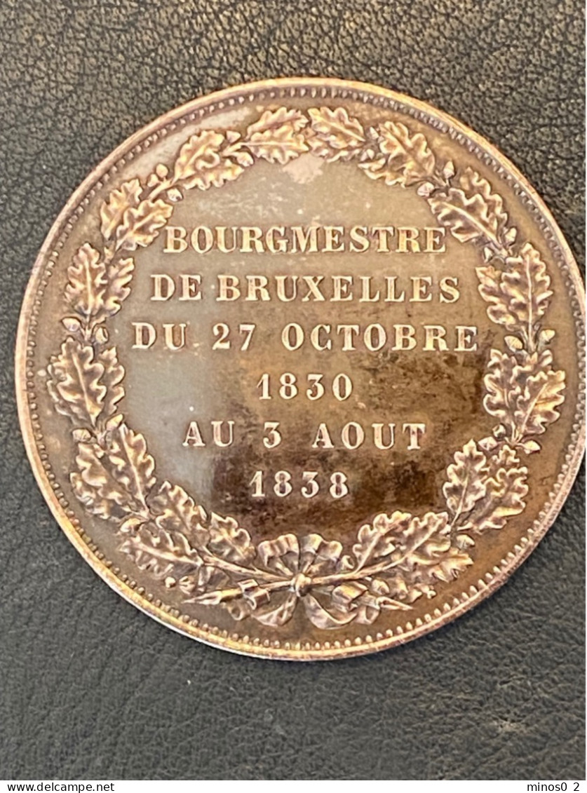 Nicolas Jean ROUPPE Médaille 1838 Leclercq  Bronze - Otros & Sin Clasificación