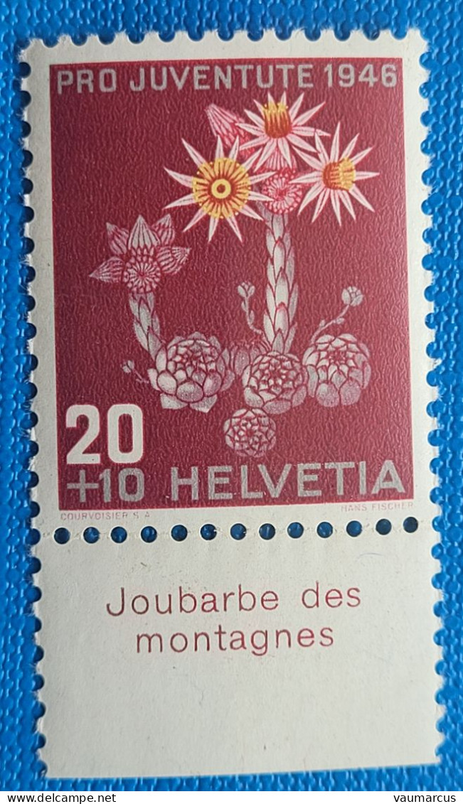 1946 Zu J 119 PRO JUVENTUTE Avec TABS En Français ** / MNH - Unused Stamps