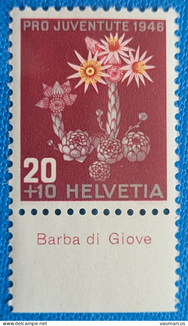 1946 Zu J 119 PRO JUVENTUTE Avec TABS En Italien ** / MNH - Unused Stamps