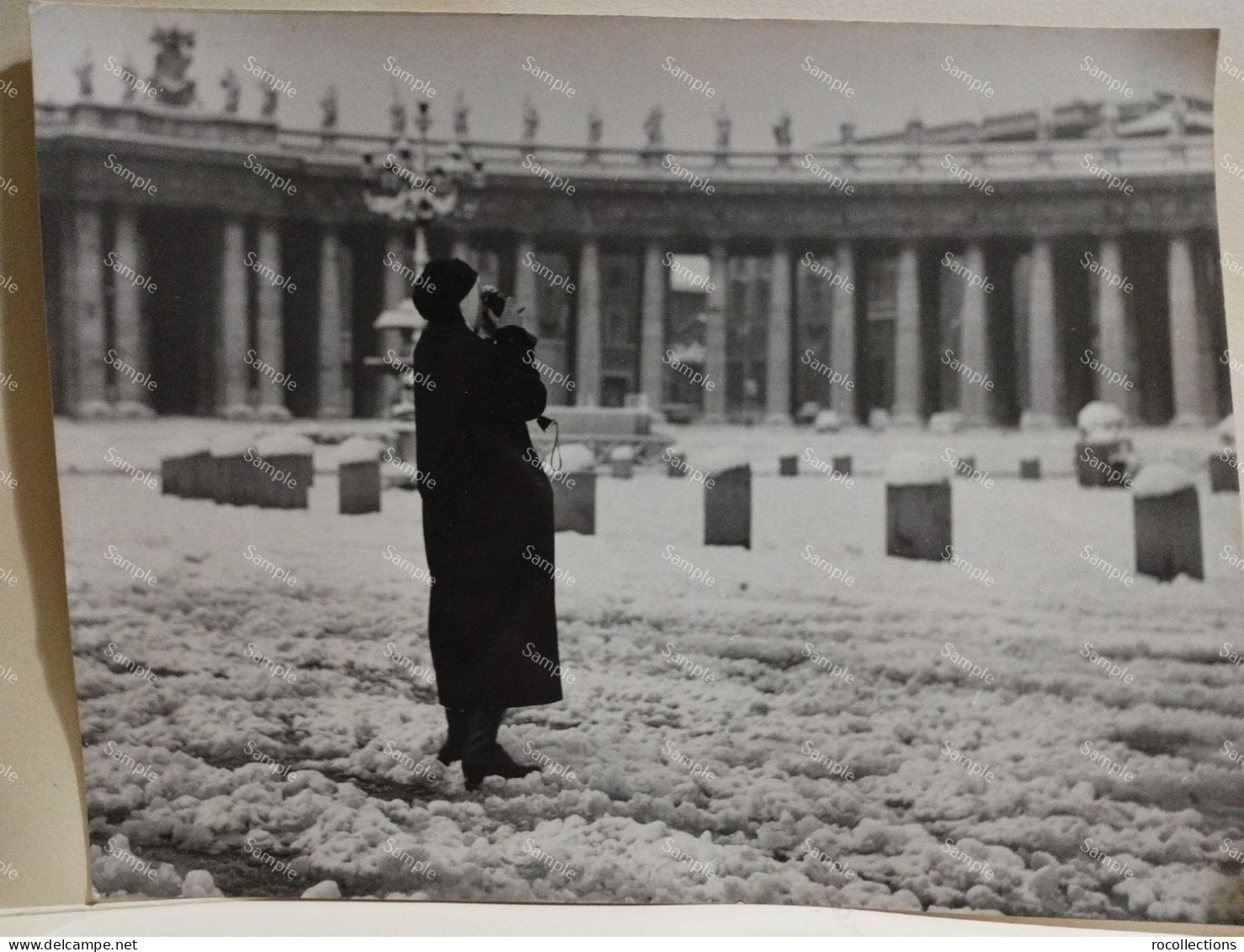 Italy Italia Foto Vatican Piazza San Pietro St. Peter Sotto La Neve - Europe