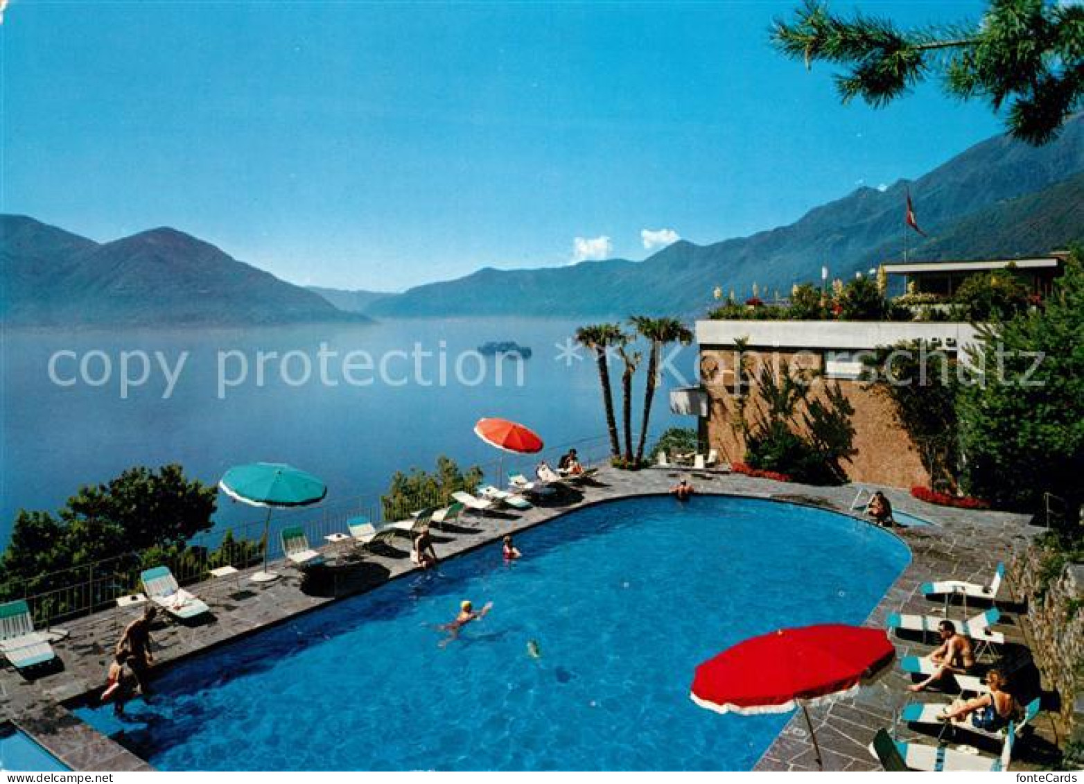 13054778 Ascona Lago Maggiore Hotel Casa Berno Schwimmbad Ascona - Autres & Non Classés