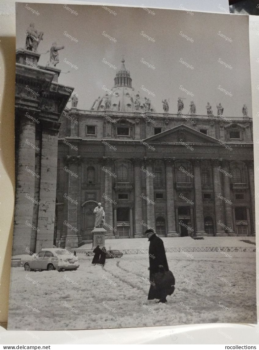 Italy Italia Foto Vatican Piazza San Pietro St. Peter Sotto La Neve - Europa