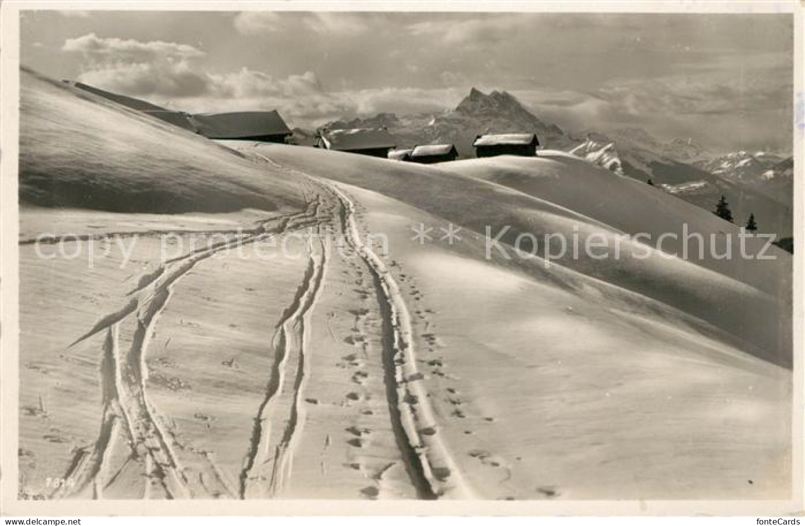 13052630 Fribourg FR Schneelandschaft In Den Bergen Fribourg - Other & Unclassified