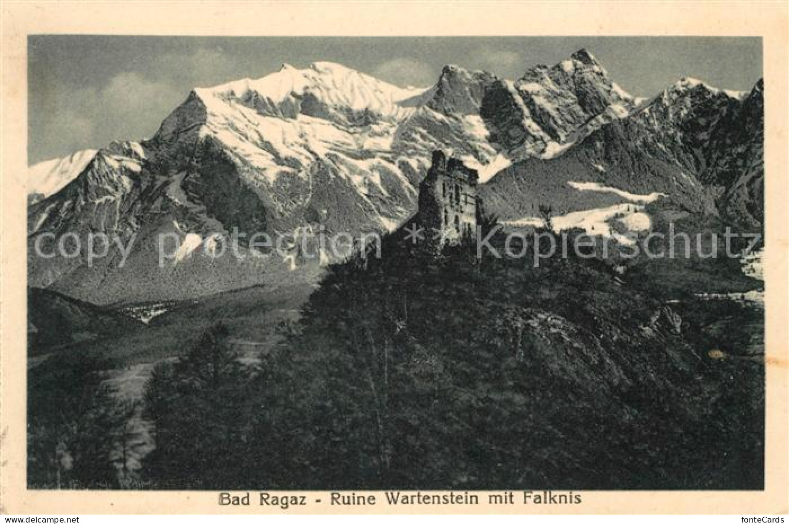 13052463 Bad Ragaz Ruine Wartenstein Mit Falknis Bad Ragaz - Andere & Zonder Classificatie