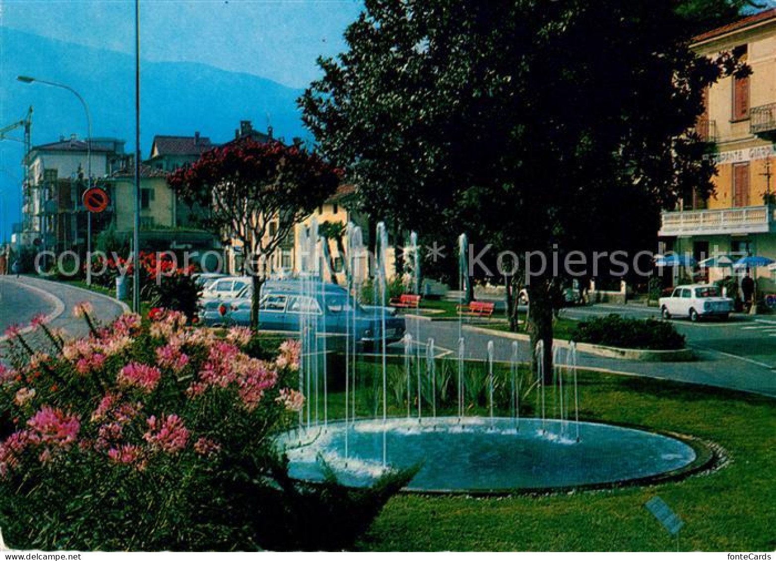 13050664 Ponte Tresa Lago Di Lugano Ortsmotiv Springbrunnen Ponte Tresa - Sonstige & Ohne Zuordnung