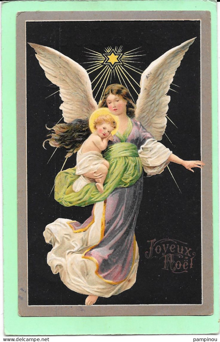 ANGES - Gaufrée - Archange, Enfant Jésus, étoile - Anges