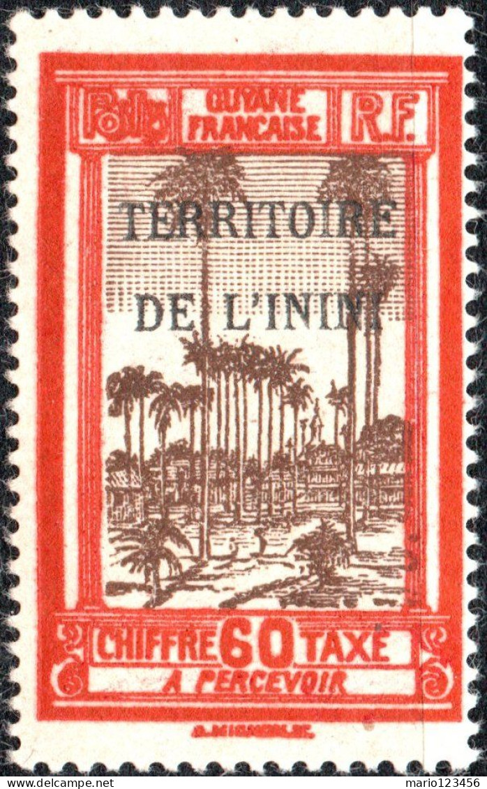 ININI, SEGNATASSE, POSTAGE DUE, 1932, NUOVI (MNH**) Mi:FR-INI P6, Scott:FR-INI J6, Yt:FR-INI T6 - Unused Stamps