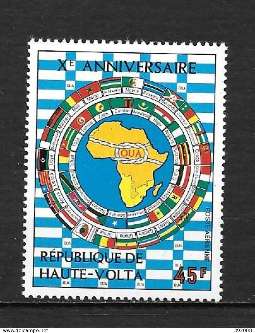 PA - 1973 - N°154**MNH -10 Ans OUA - Haute-Volta (1958-1984)