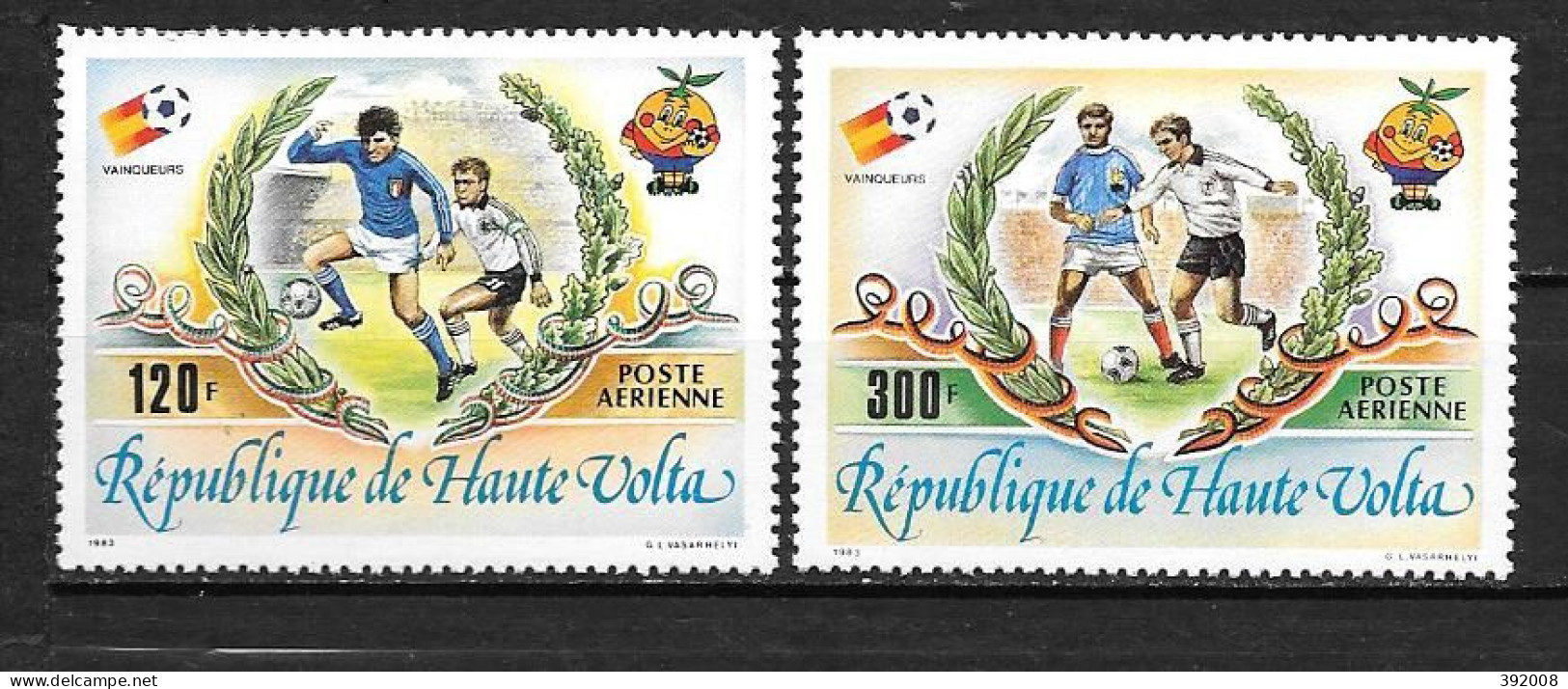 PA - 1982 - N°238 à 239**MNH - Coupe Du Monde De Football En Espagne - Opper-Volta (1958-1984)