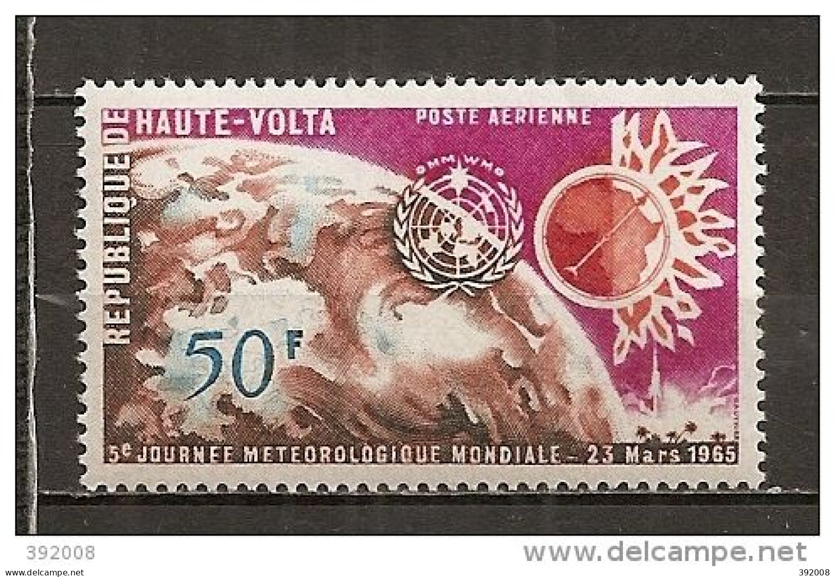 PA - 1965 - N°21**MNH - 5° Journée De La Météorologie Mondiale - Haute-Volta (1958-1984)