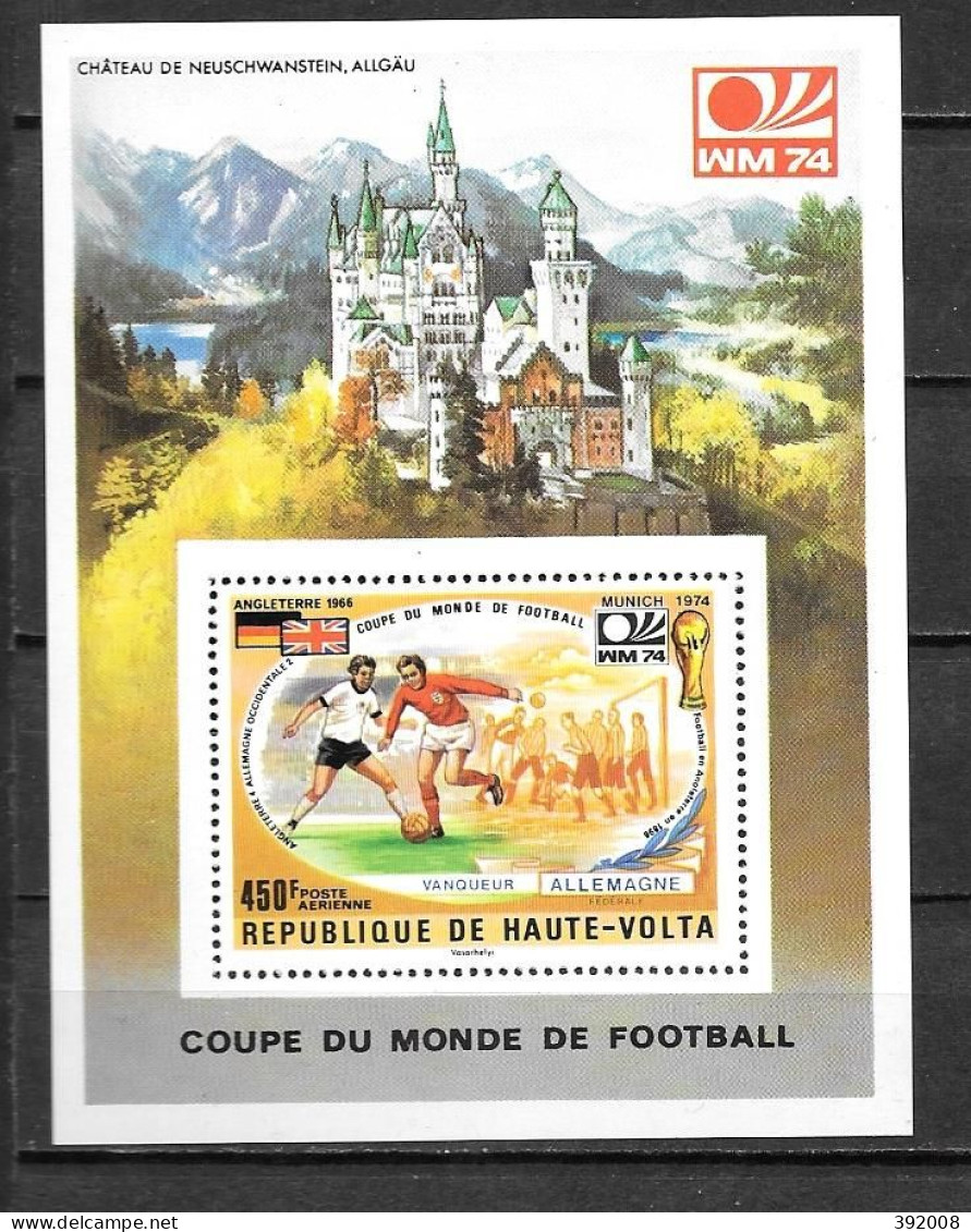 BF - 1974 - N° 5 Y**MNH - Coupe Du Monde De Footbal à Munich - Haute-Volta (1958-1984)