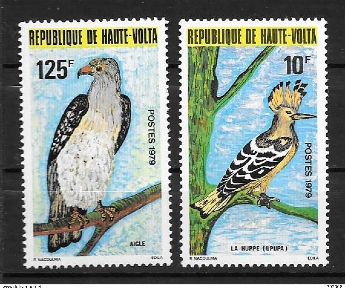 1979 - N° 498 + 503**MNH - Oiseaux - Haute-Volta (1958-1984)