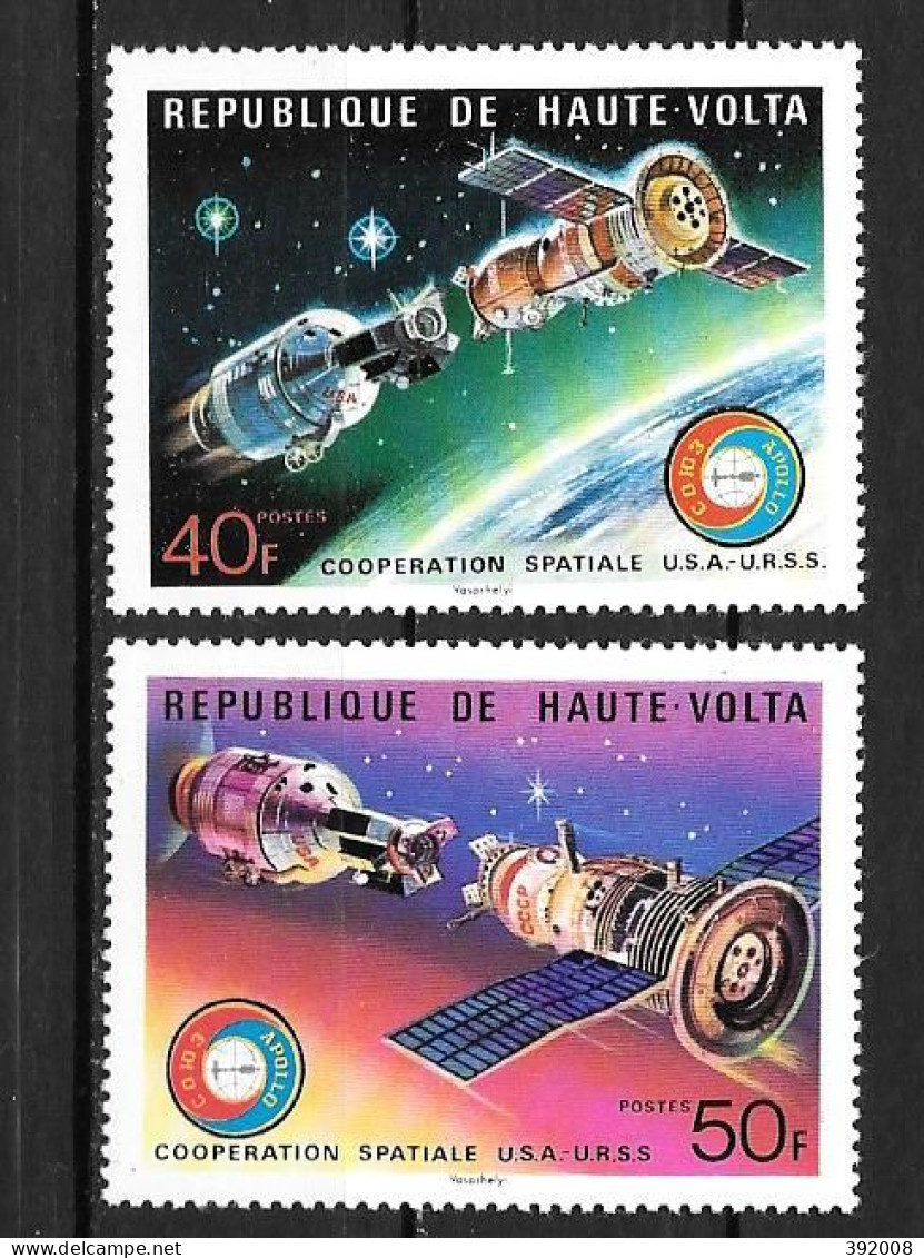 1975 - N° 359 à 360**MNH - Coopération Spatiale USA - URSS - Haute-Volta (1958-1984)