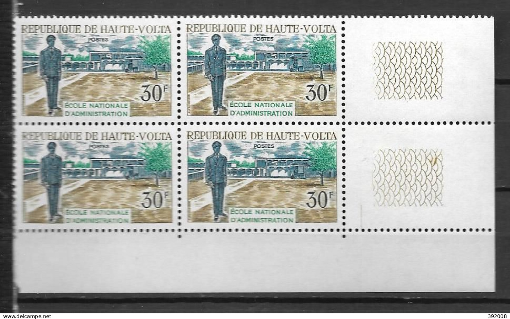 1968 - N° 189**MNH - Ecole D'administration - Bloc De 4 - Haute-Volta (1958-1984)