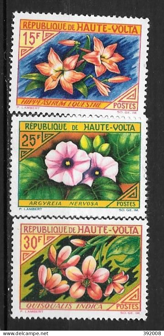 1963 - N° 122 à 124**MNH - Fleurs - Haute-Volta (1958-1984)