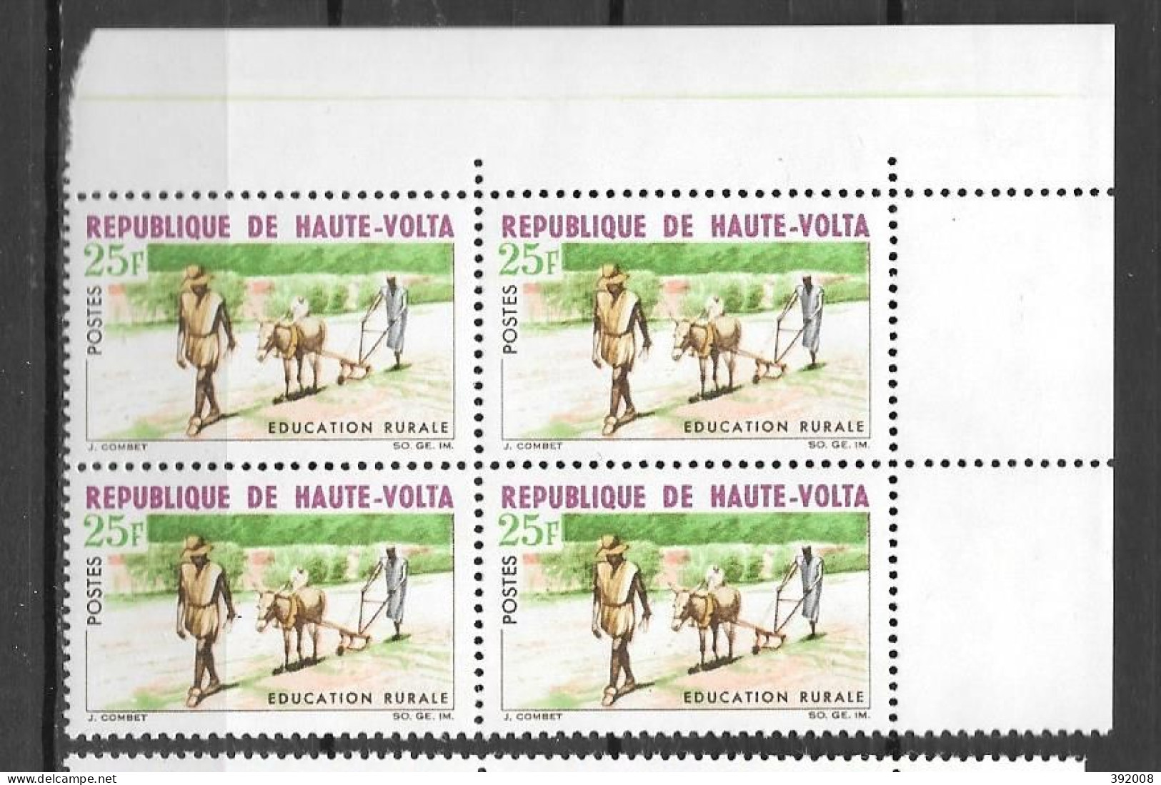 1966 - N° 173**MNH - Education Rurale - Bloc De 4 - Upper Volta (1958-1984)