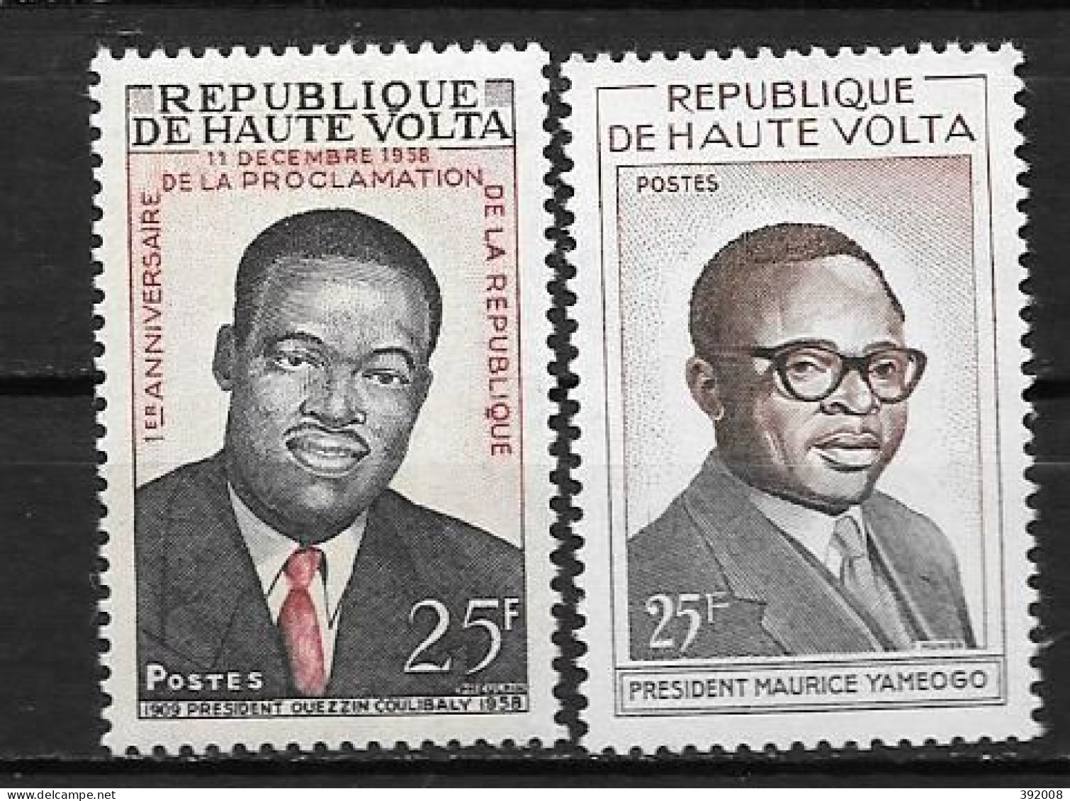 1959 - 70 + 89**MNH - Présidents Coulibalt Et Yameogo - Haute-Volta (1958-1984)