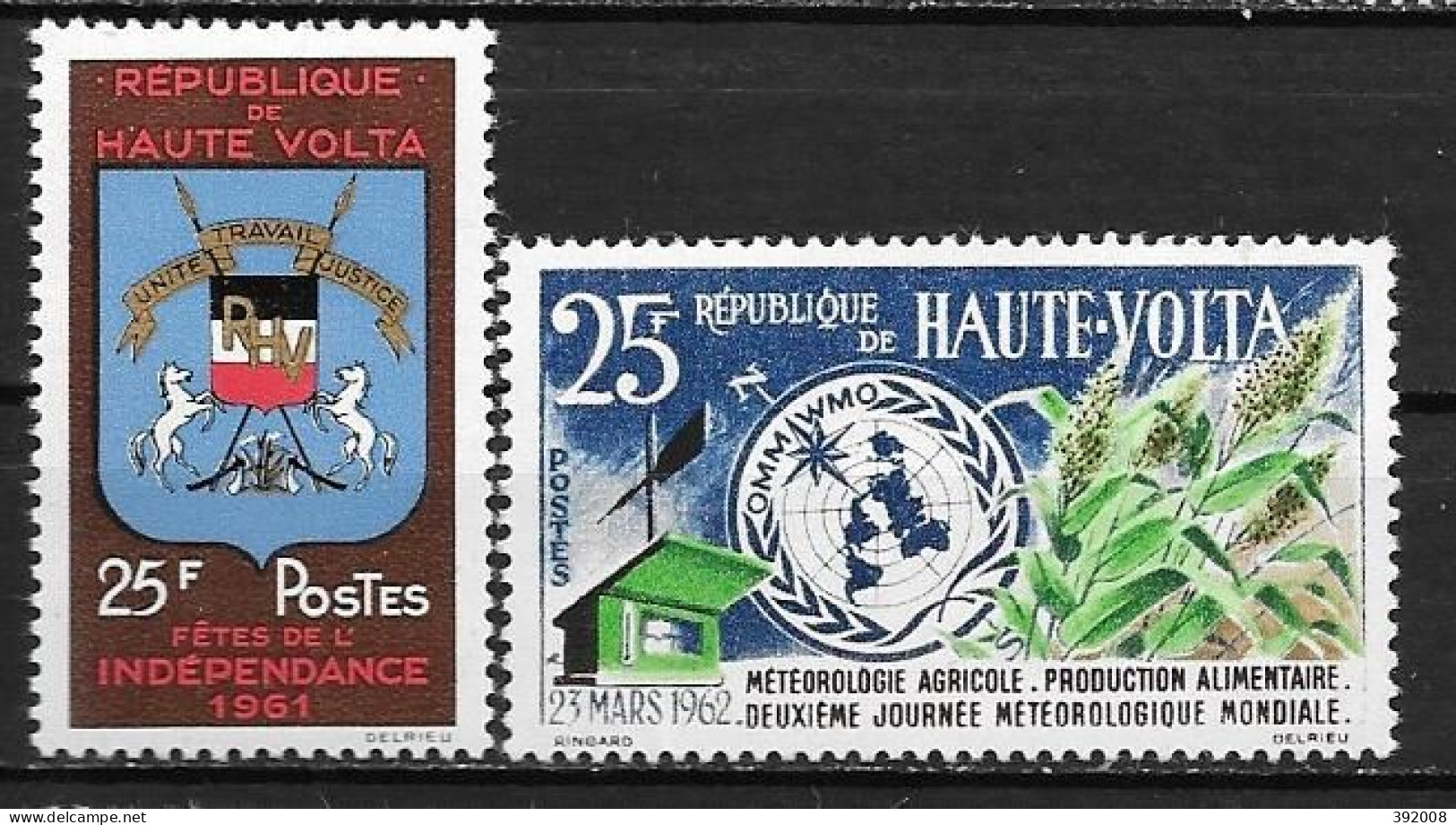 1961 - N° 94 + 96**MNH - Indépendance - Journée De La Météorologie - Alto Volta (1958-1984)