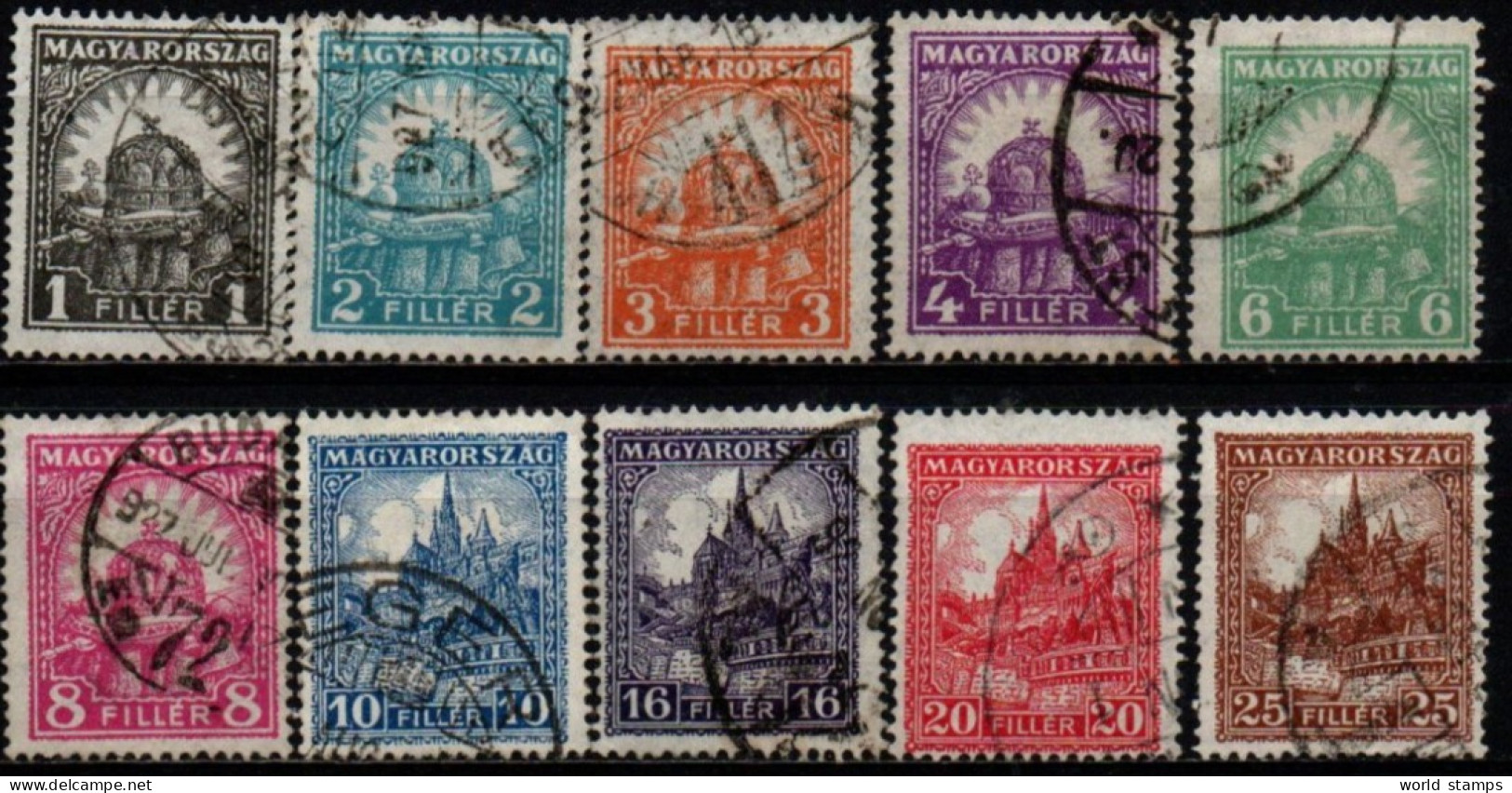 HONGRIE 1926-7 O DENT 15 - Gebraucht