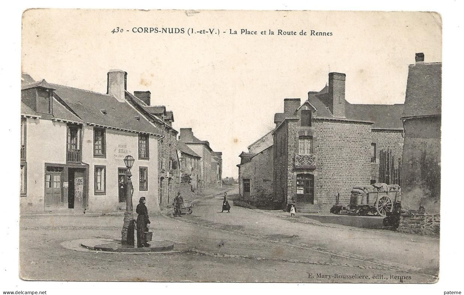 Corps Nuds La Place Et La Route De Rennes - Other & Unclassified