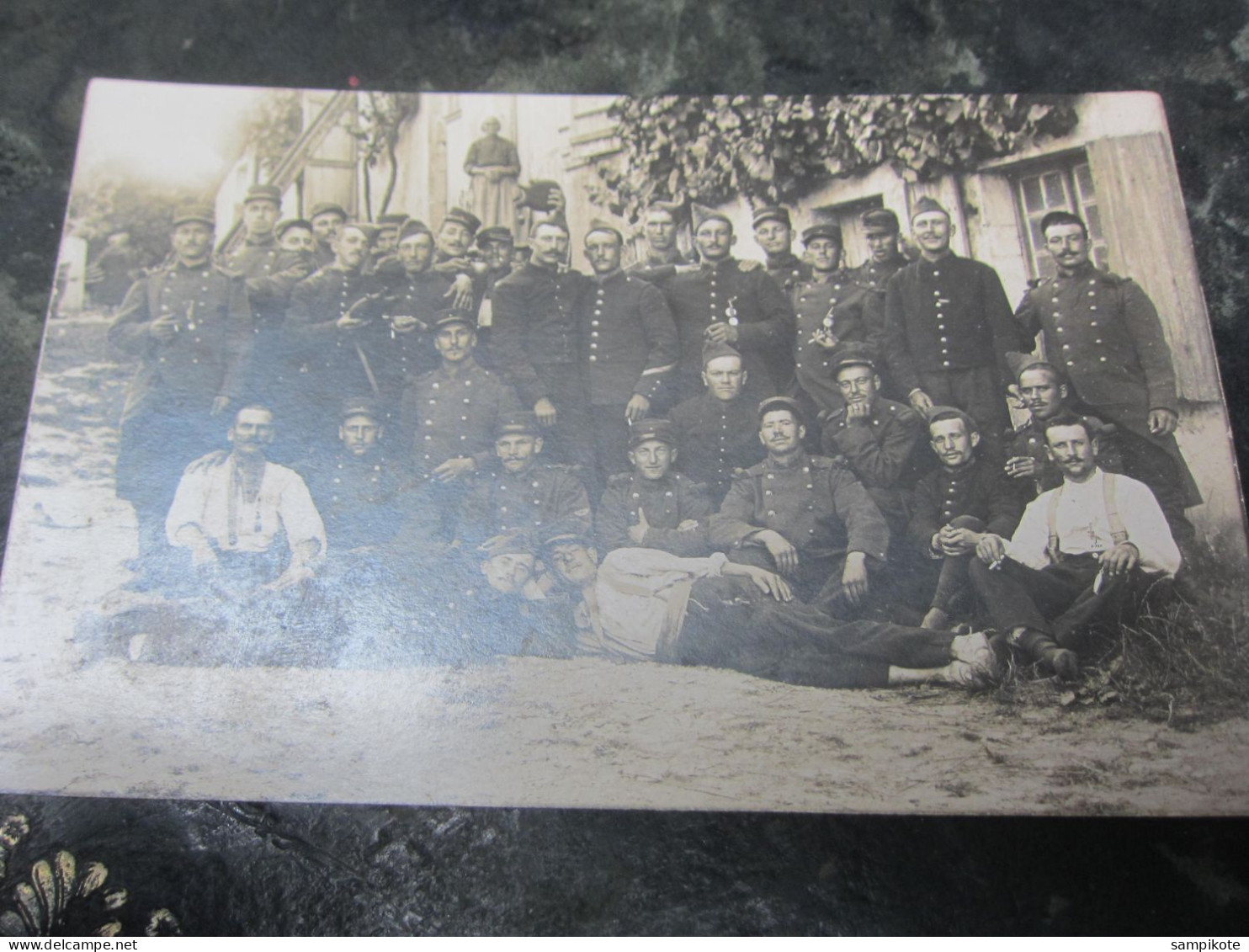 Carte Postale Militaria, Groupe De Soldats à Identifier - Regimenten