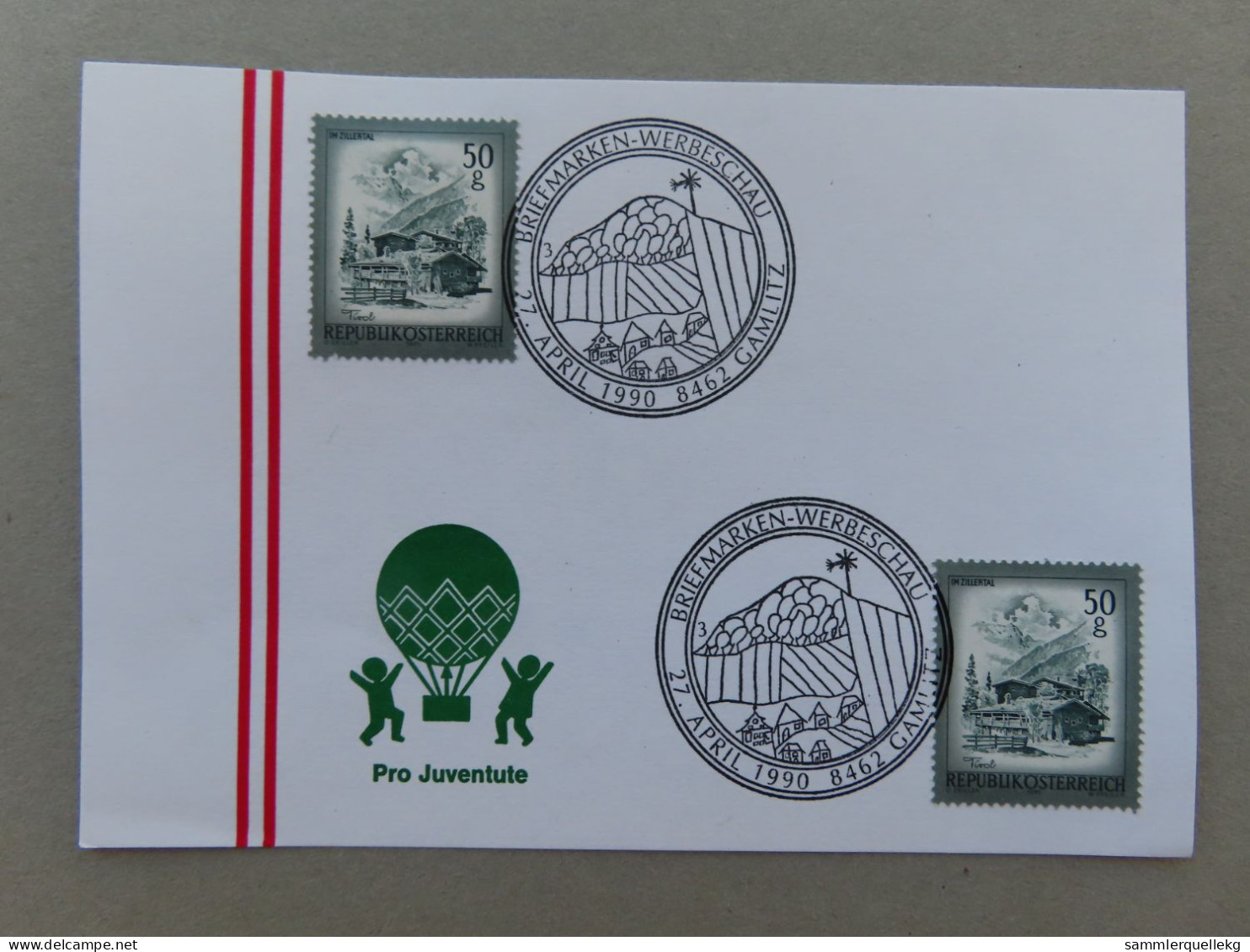 Österreich Pro Juventute - Mit Sonderstempel 27. April Camlitz , Briefmarken Werbeschau (Nr.1108) - Other & Unclassified