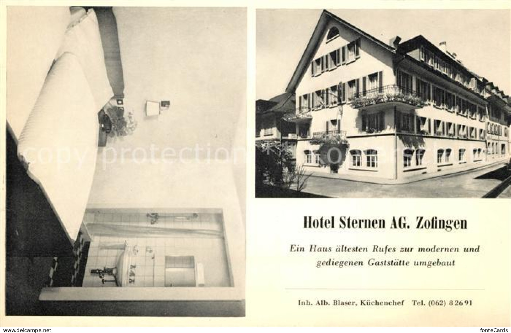 13043423 Zofingen Hotel Sternen  Zofingen - Autres & Non Classés