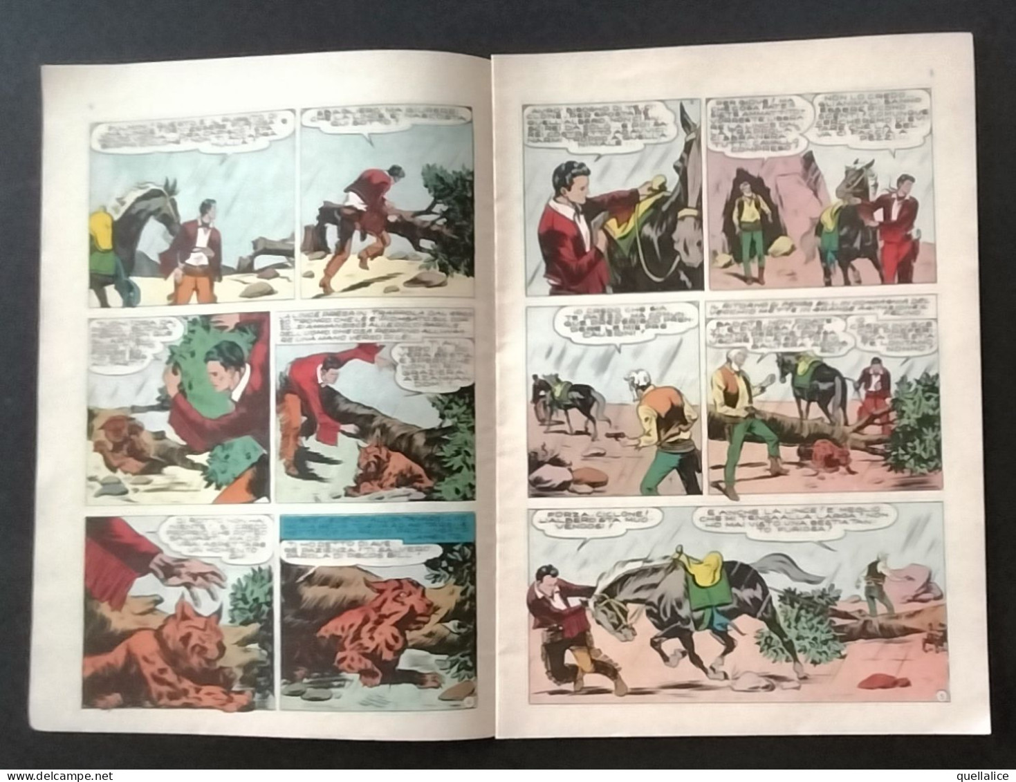 03930 "PECOS BILL - UN PREZIOSO ALLEATO - EPISODIO NR 3 10 AGOSTO 1956 - PUBBL.NE QUINDICINALE" FUMETTO PERIODICO ORIG. - Otros & Sin Clasificación