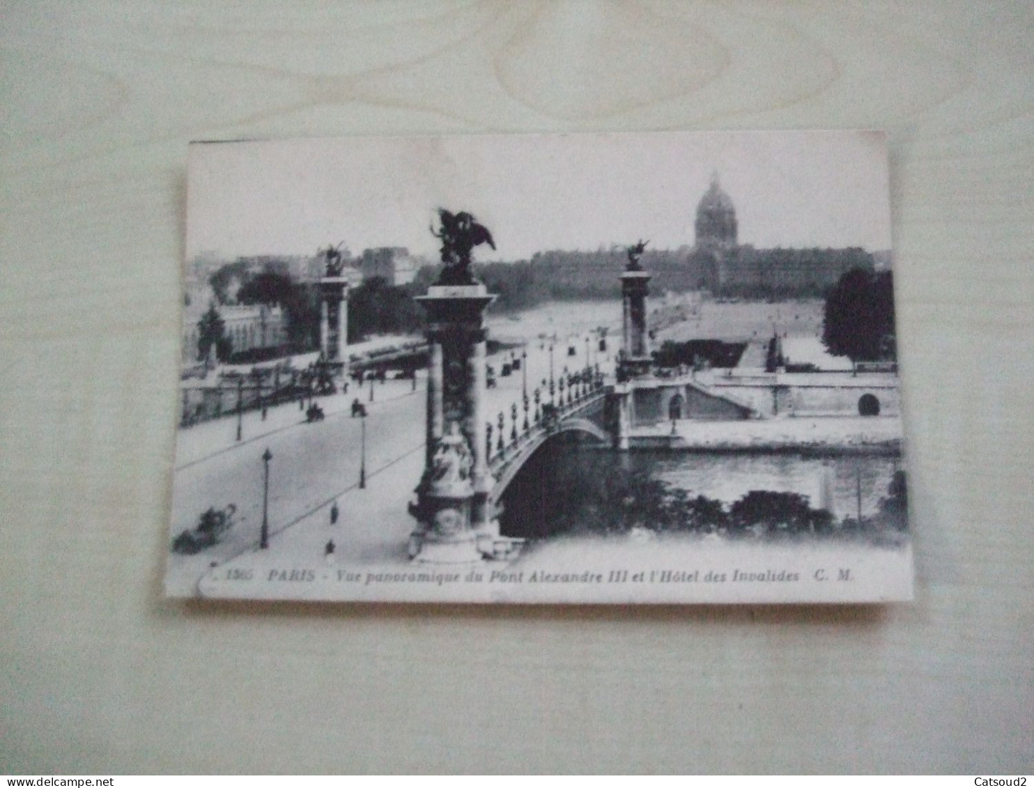 Carte Postale Ancienne PARIS Vue Panoramique Du Pont Alexandre III Et L'hôtel Des Invalides - Le Anse Della Senna