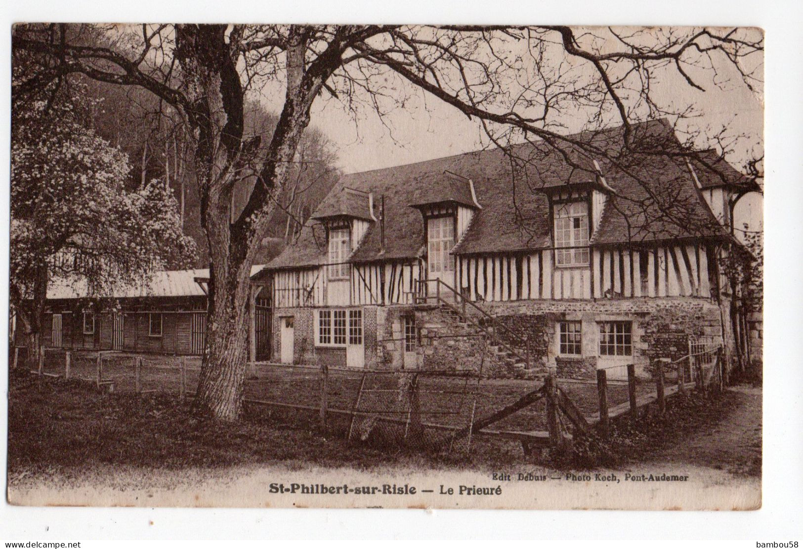 ST PHILBERT SUR RISLE * EURE * LE PRIEURE * édit. Debuis * Phot. Koch, Pont-Audemer - Autres & Non Classés