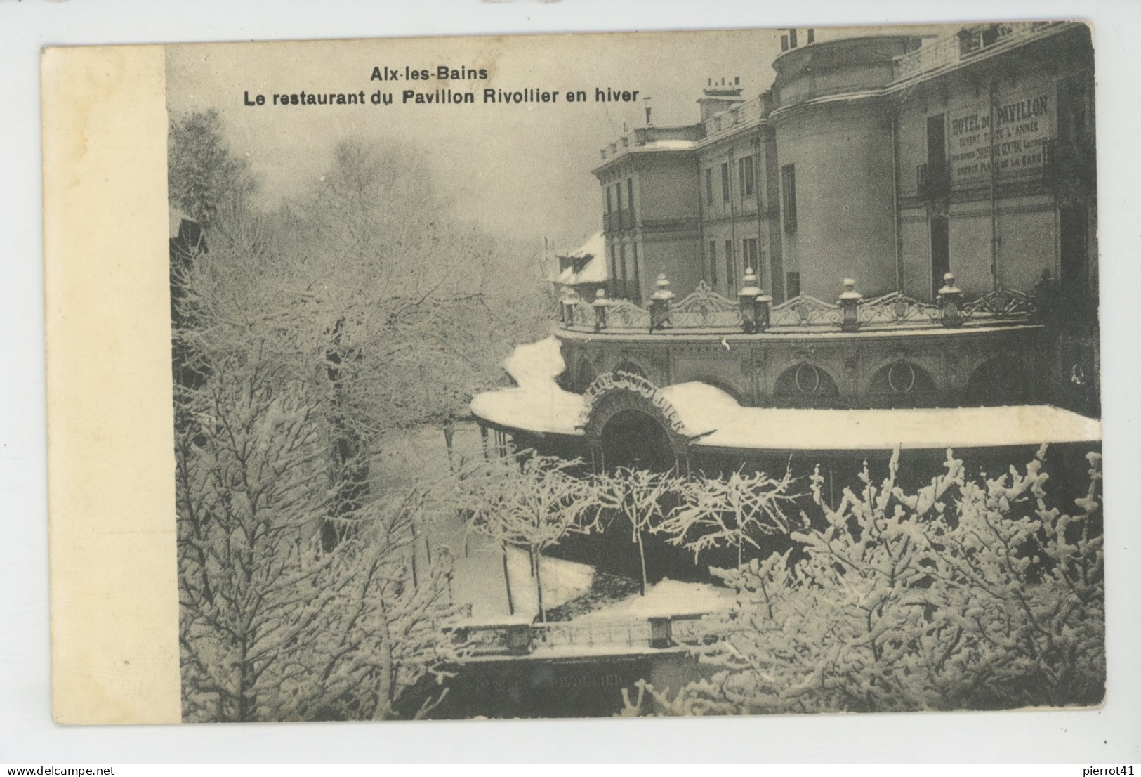 AIX LES BAINS - Le Restaurant Du PAVILLON RIVOLLIER En Hiver - Aix Les Bains