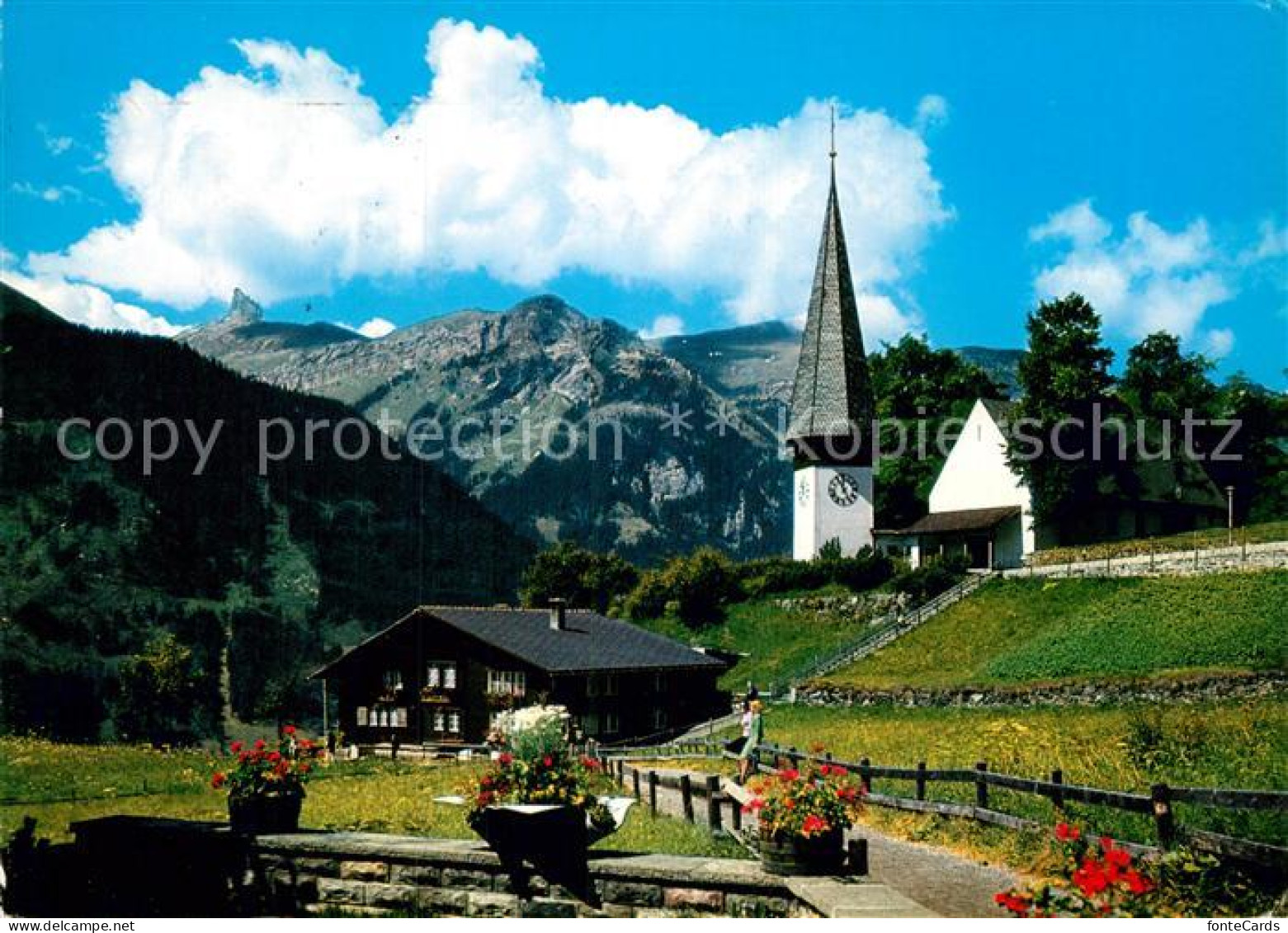 13040673 Lauterbrunnen BE Evangelische Reformierte Kirche Wengen Lauterbrunnen B - Andere & Zonder Classificatie